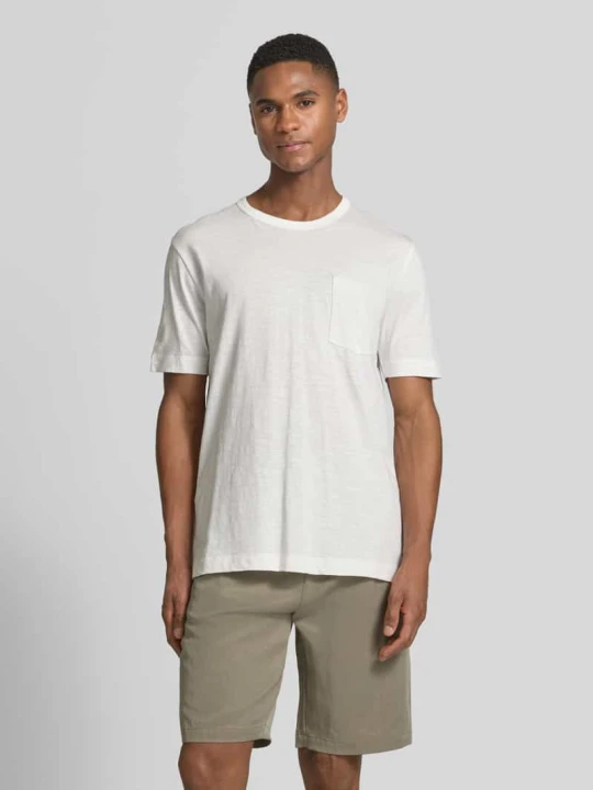 Zdjęcie produktu t-shirt o kroju regular fit z czystej bawełny Marc O'Polo Złamany biały