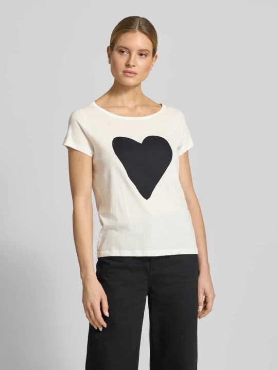 Zdjęcie produktu t-shirt o kroju regular fit z czystej bawełny Marc O'Polo Biały