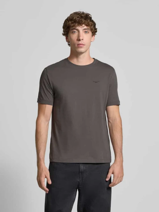 Zdjęcie produktu T-shirt o kroju regular fit z czystej bawełny Marc O'Polo Antracytowy