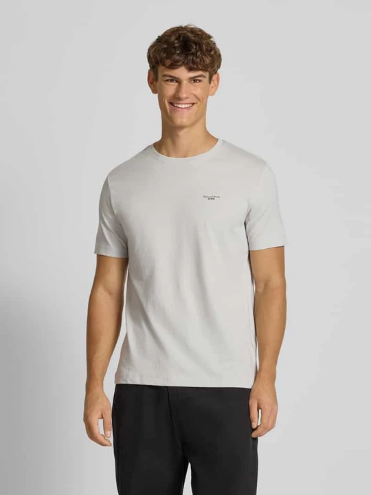 Zdjęcie produktu T-shirt o kroju regular fit z czystej bawełny Marc O'Polo Jasnoszary