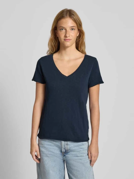 Zdjęcie produktu T-shirt o kroju regular fit z czystej bawełny Marc O'Polo Granatowy