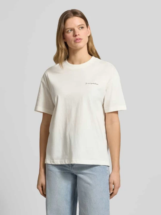 Zdjęcie produktu t-shirt o kroju regular fit z czystej bawełny Marc O'Polo Złamany biały