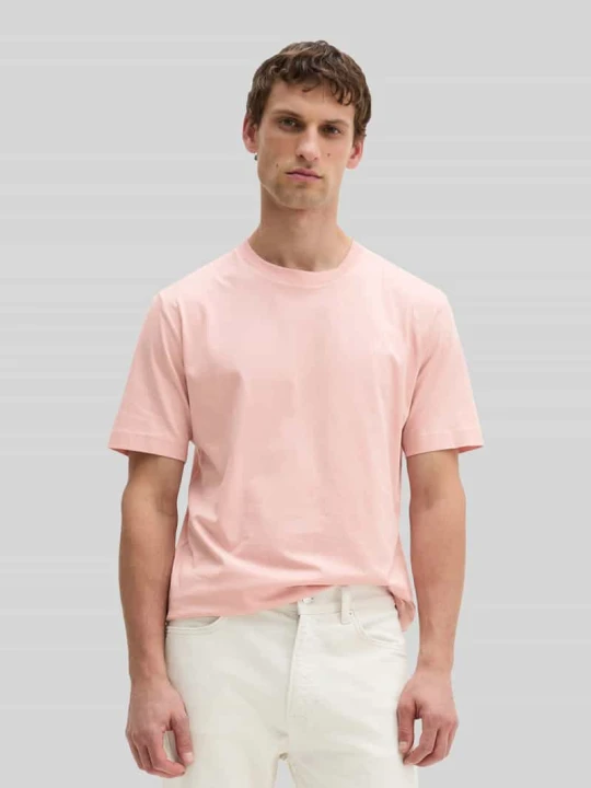 Zdjęcie produktu t-shirt o kroju regular fit z czystej bawełny Marc O'Polo Różowawy