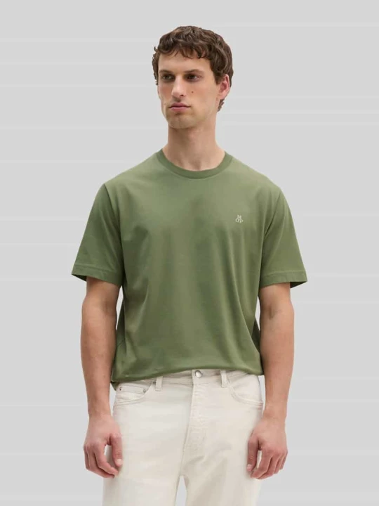 Zdjęcie produktu t-shirt o kroju regular fit z czystej bawełny Marc O'Polo Zielony