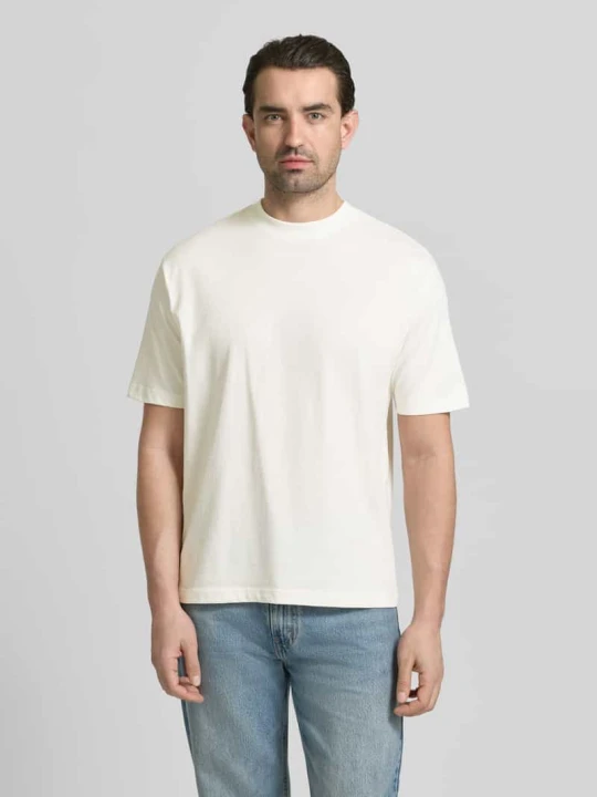 Zdjęcie produktu T-shirt o kroju regular fit z czystej bawełny MCNEAL Écru