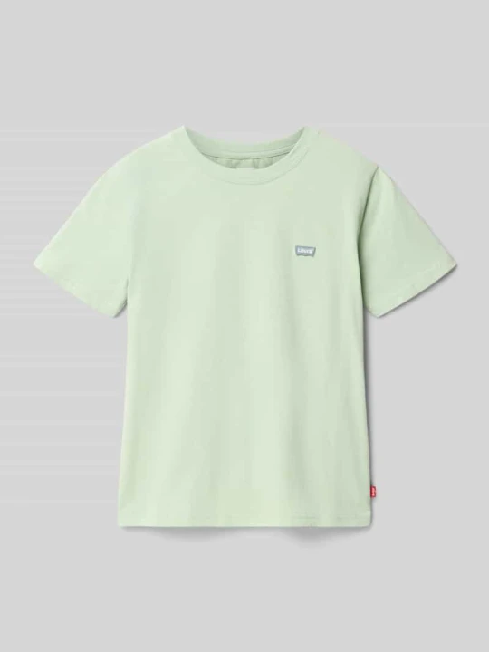 Zdjęcie produktu t-shirt o kroju regular fit z czystej bawełny model 'BATWING CHEST' Levi's Limonkowy