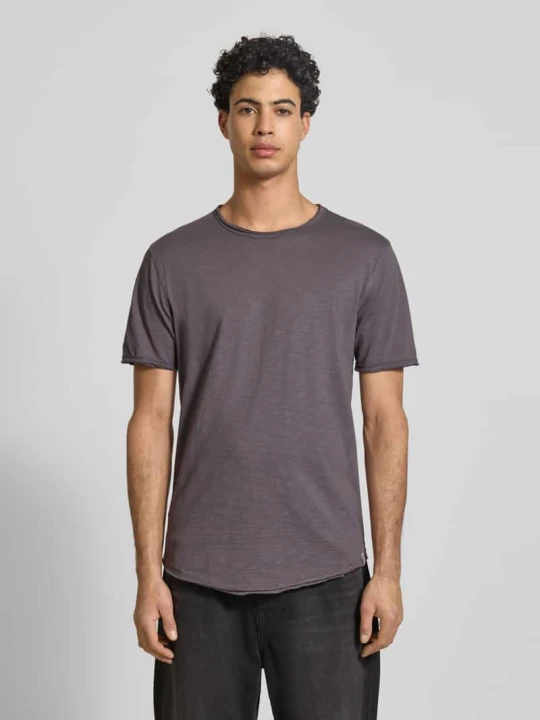Zdjęcie produktu T-shirt o kroju regular fit z czystej bawełny Model 'Benne' Only & Sons Kamienny
