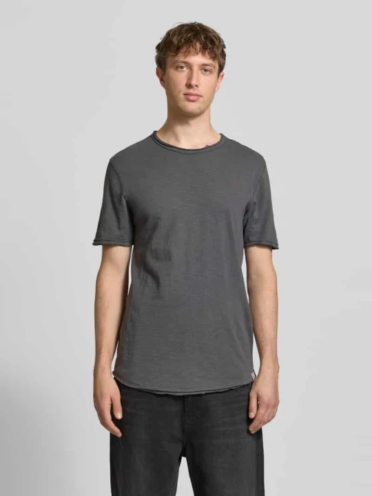 Zdjęcie produktu T-shirt o kroju regular fit z czystej bawełny Model 'Benne' Only & Sons Ciemnoszary