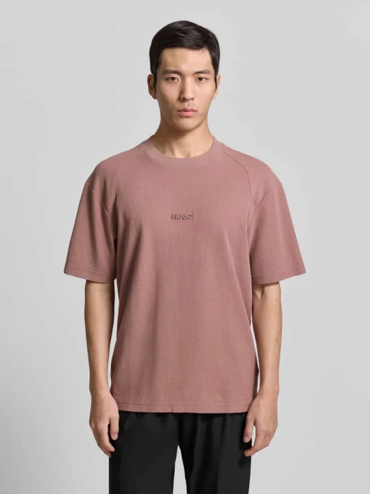 Zdjęcie produktu T-shirt o kroju regular fit z czystej bawełny model „DAFFL” Hugo