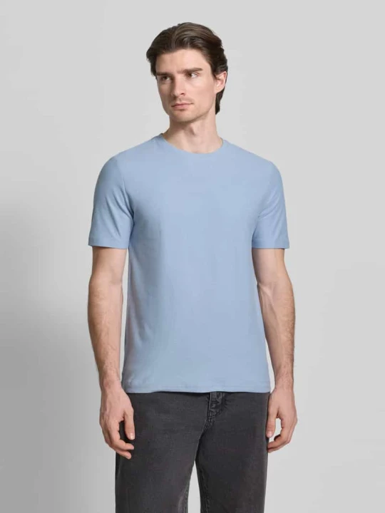 Zdjęcie produktu Regular Fit T-shirt z czystej bawełny model 'DIMERSTESO' Hugo Jasnoniebieski