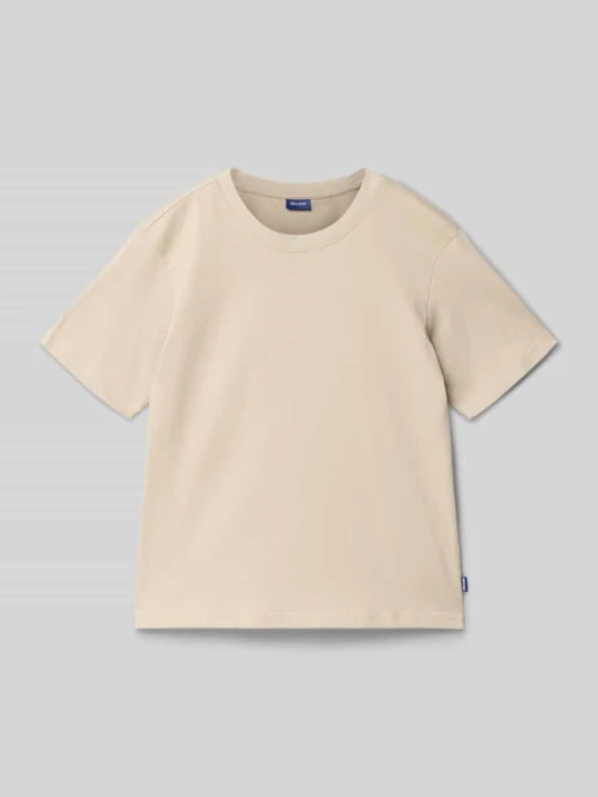 Zdjęcie produktu t-shirt o kroju regular fit z czystej bawełny model 'FRED LIFE' Only & Sons Beżowy