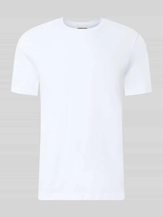 Zdjęcie produktu t-shirt o kroju regular fit z czystej bawełny model 'JAAMES' ARMEDANGELS Biały