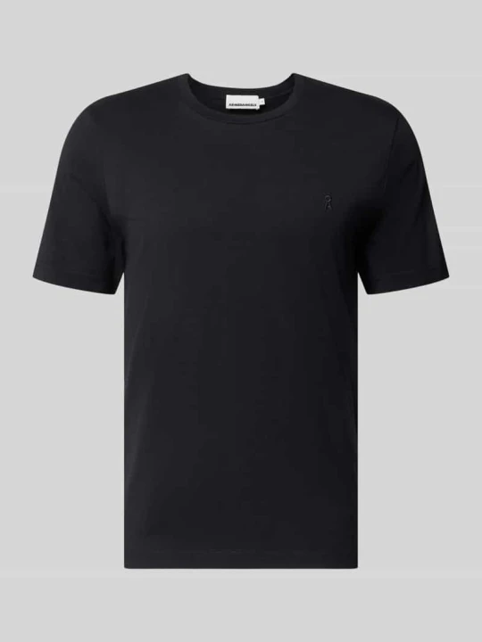 Zdjęcie produktu t-shirt o kroju regular fit z czystej bawełny model 'JAAMES' ARMEDANGELS Czarny