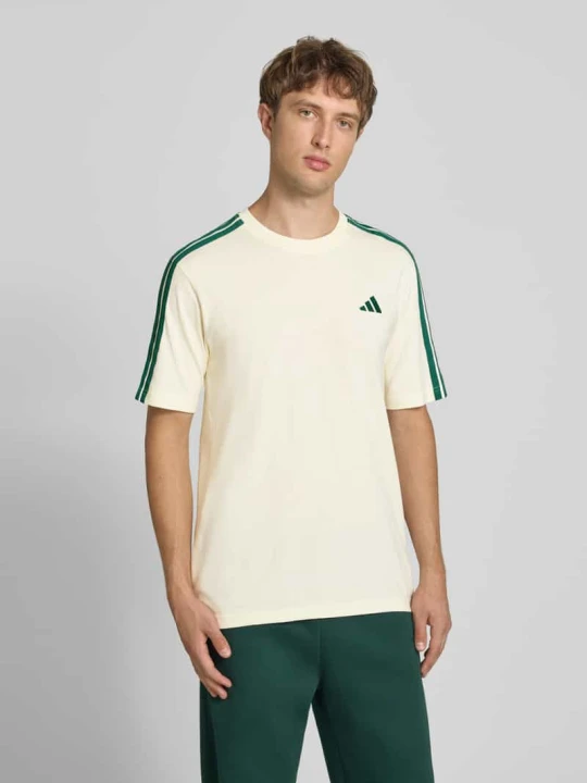 Zdjęcie produktu t-shirt o kroju regular fit z czystej bawełny model 'M 3S SJ LC T' Adidas Złamany biały