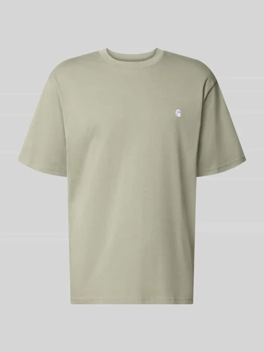 Zdjęcie produktu t-shirt o kroju regular fit z czystej bawełny model 'Madison' Carhartt WIP Jasnozielony