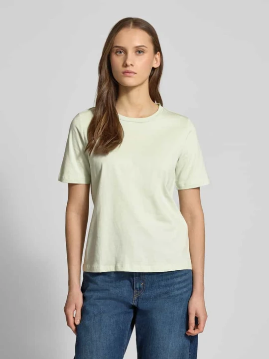 Zdjęcie produktu T-shirt o kroju regular fit z czystej bawełny model 'ONLY' Jasnozielony