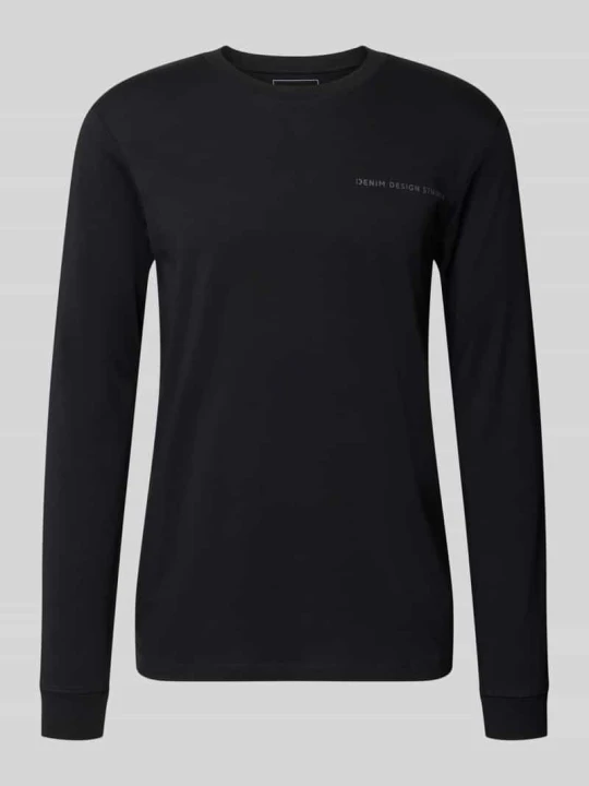 Zdjęcie produktu t-shirt o kroju regular fit z czystej bawełny model 'solid' Tom Tailor Czarny