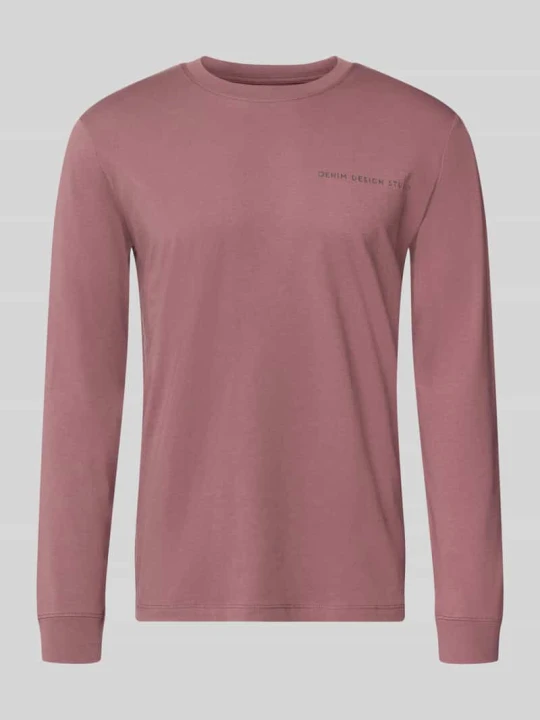 Zdjęcie produktu t-shirt o kroju regular fit z czystej bawełny model 'solid' Tom Tailor Mocnoróżowy