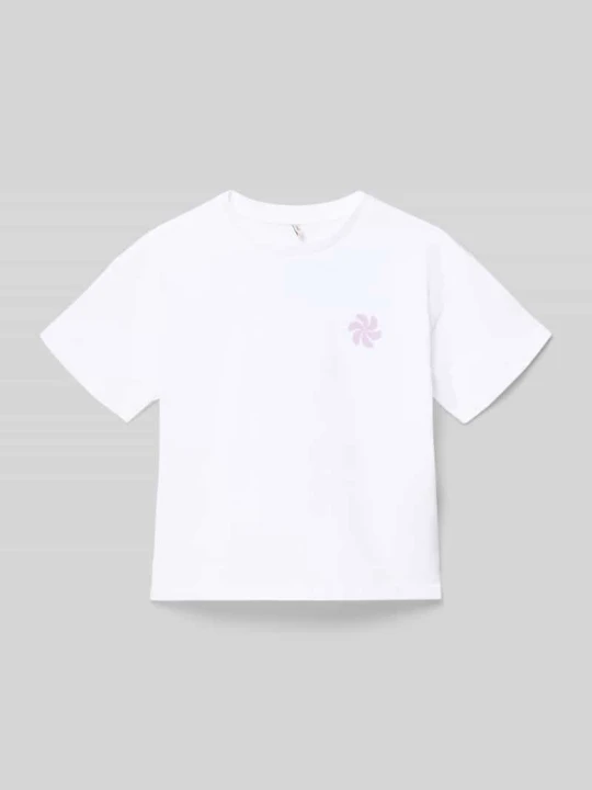 Zdjęcie produktu t-shirt o kroju regular fit z czystej bawełny model 'SUN-VERAS' Only Biały