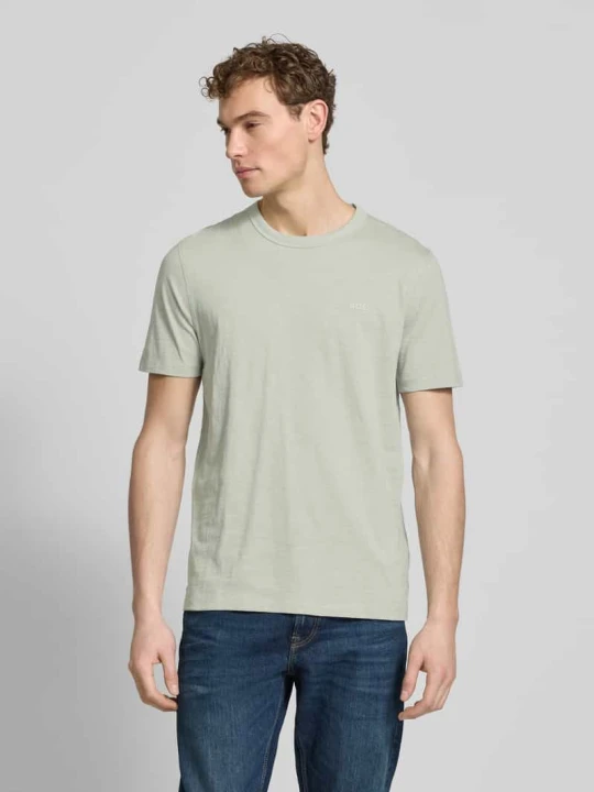 Zdjęcie produktu Damski t-shirt o kroju regular fit z czystej Bawełna Model 'TEGOOD' Boss Miętowy