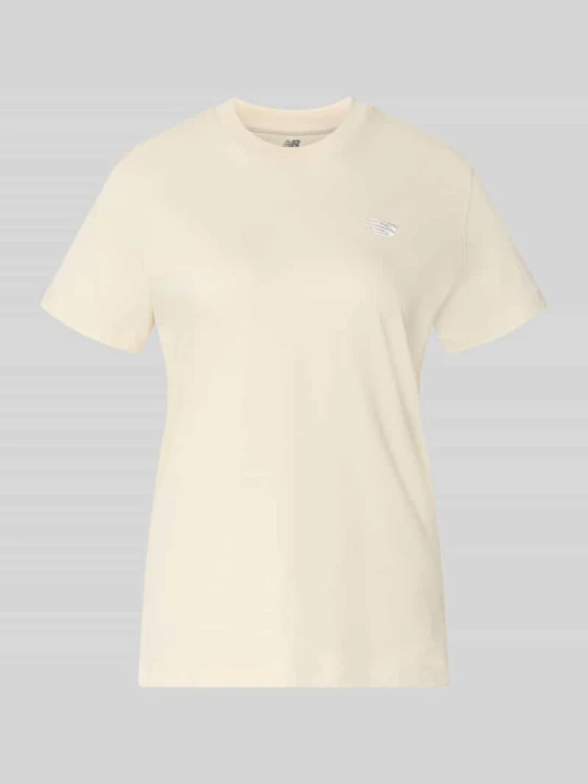 Zdjęcie produktu t-shirt o kroju regular fit z czystej bawełny New Balance Piaskowy