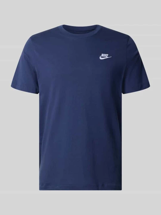 Zdjęcie produktu t-shirt o kroju regular fit z czystej bawełny Nike Granatowy