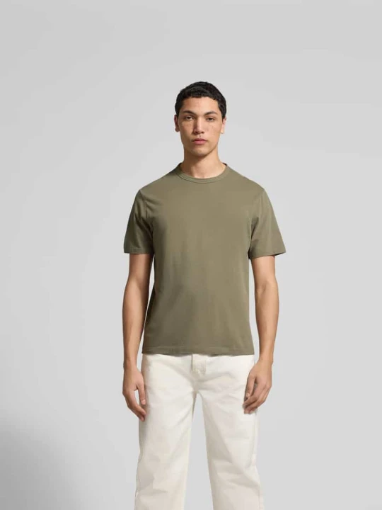Zdjęcie produktu T-shirt o kroju regular fit z czystej bawełny Officine Générale Oliwkowy