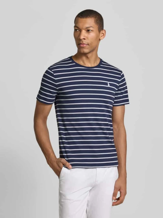 Zdjęcie produktu T-shirt o kroju regular fit z czystej bawełny Polo Ralph Lauren Granatowy