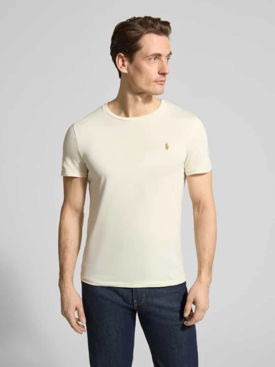 Zdjęcie produktu T-shirt o kroju regular fit z czystej bawełny Polo Ralph Lauren Beżowy