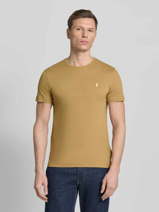 Zdjęcie produktu T-shirt o kroju regular fit z czystej bawełny Polo Ralph Lauren Camel