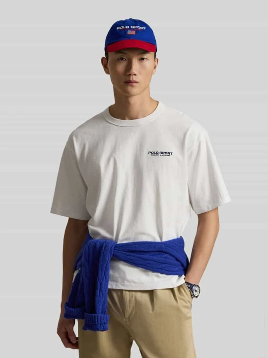 Zdjęcie produktu T-shirt o kroju regular fit z czystej bawełny Polo Ralph Lauren Biały