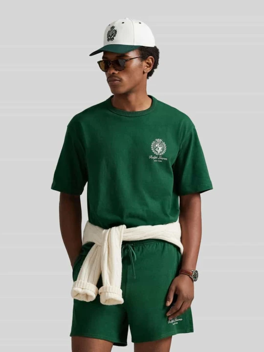 Zdjęcie produktu T-shirt o kroju regular fit z czystej bawełny Polo Ralph Lauren Ciemnozielony