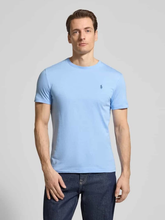 Zdjęcie produktu T-shirt o kroju regular fit z czystej bawełny Polo Ralph Lauren Jasnoniebieski