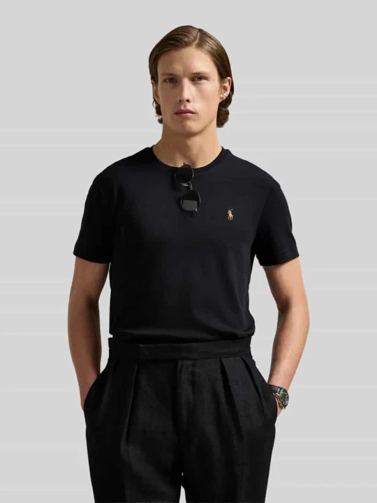 Zdjęcie produktu T-shirt o kroju regular fit z czystej bawełny Polo Ralph Lauren Czarny