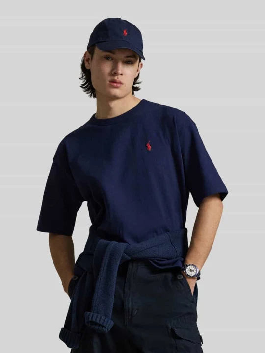 Zdjęcie produktu T-shirt o kroju regular fit z czystej bawełny Polo Ralph Lauren Granatowy
