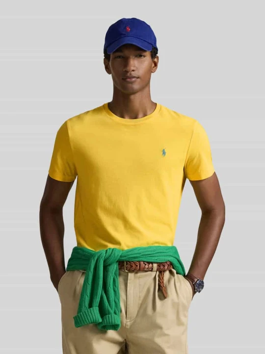 Zdjęcie produktu T-shirt o kroju regular fit z czystej bawełny Polo Ralph Lauren Żółty