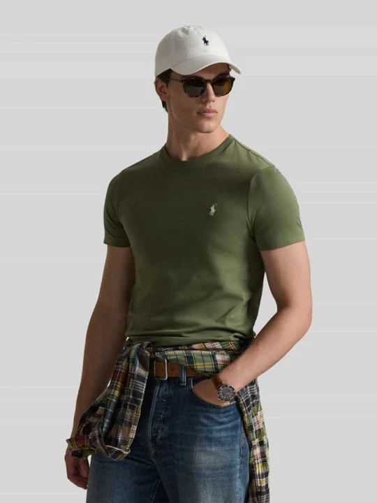 Zdjęcie produktu T-shirt o kroju regular fit z czystej bawełny Polo Ralph Lauren Khaki