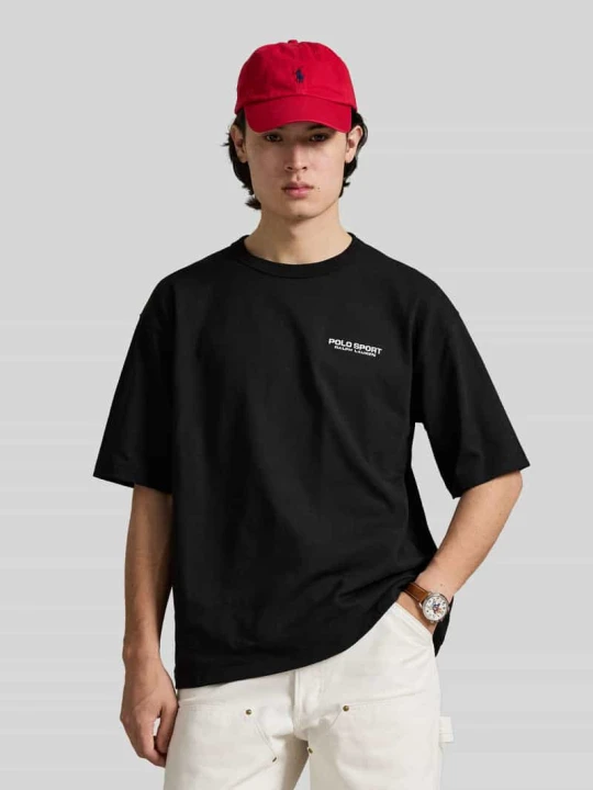 Zdjęcie produktu T-shirt o kroju regular fit z czystej bawełny Polo Ralph Lauren Czarny