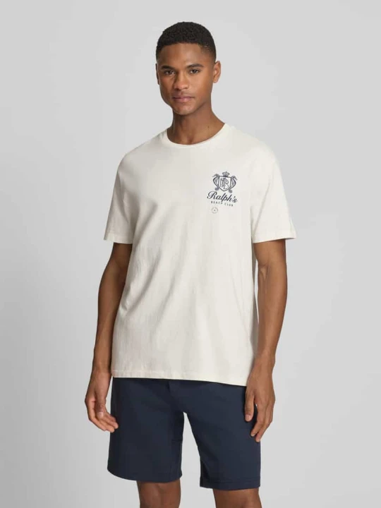 Zdjęcie produktu t-shirt o kroju regular fit z czystej bawełny Polo Ralph Lauren Złamany biały