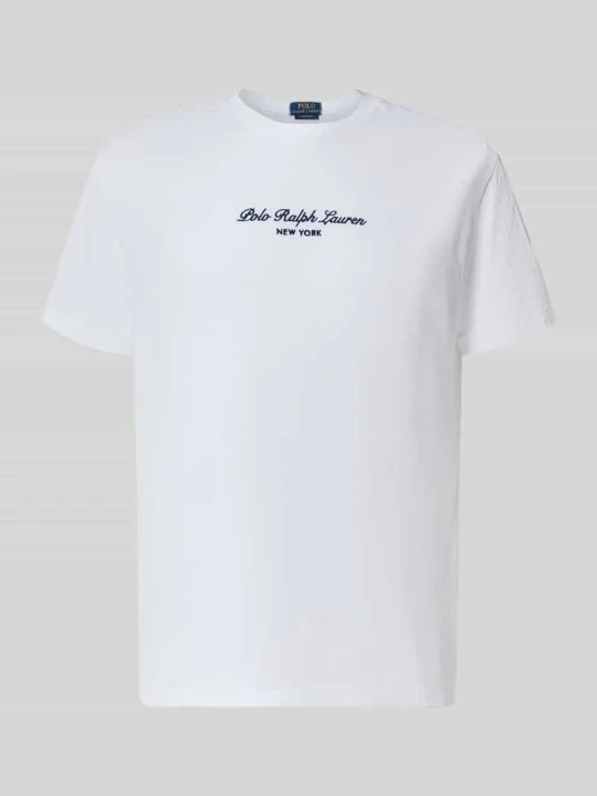 Zdjęcie produktu t-shirt o kroju regular fit z czystej bawełny Polo Ralph Lauren Biały
