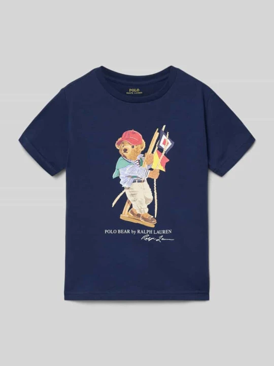 Zdjęcie produktu T-shirt o kroju regular fit z czystej bawełny Polo Ralph Lauren Granatowy