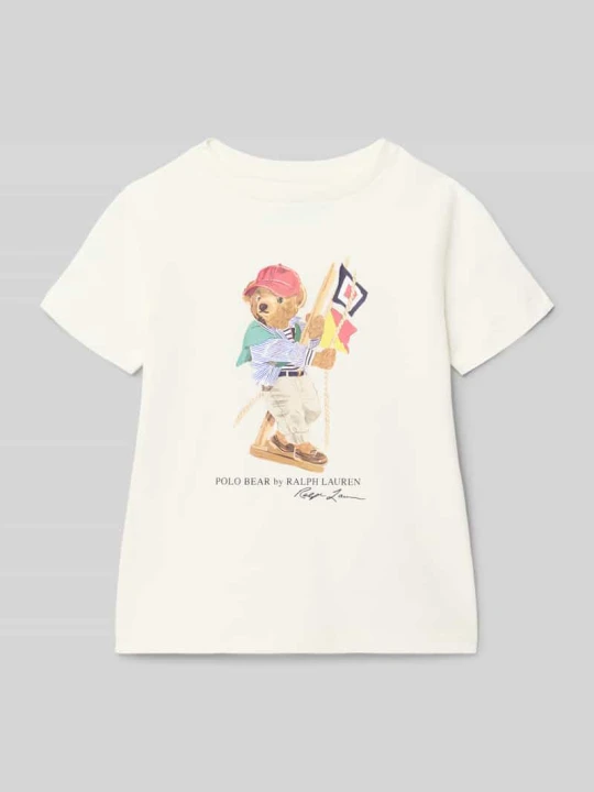 Zdjęcie produktu T-shirt o kroju regular fit z czystej bawełny Polo Ralph Lauren Złamany biały