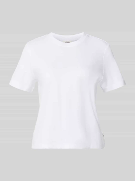 Zdjęcie produktu t-shirt o kroju regular fit z czystej bawełny s.Oliver Biały