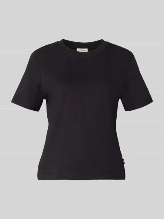 Zdjęcie produktu t-shirt o kroju regular fit z czystej bawełny s.Oliver Czarny