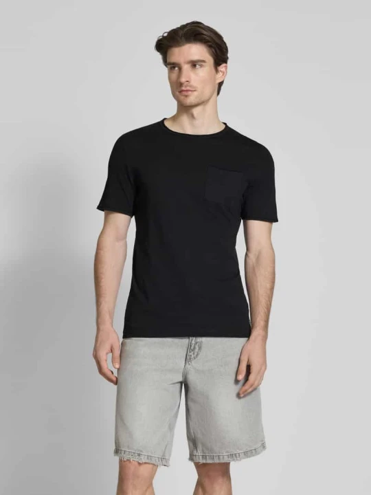 Zdjęcie produktu T-shirt o kroju regular fit z czystej bawełny s.Oliver Czarny