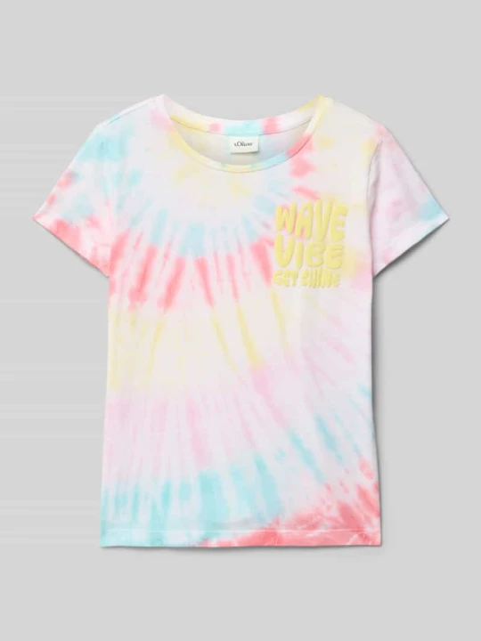 Zdjęcie produktu T-shirt o kroju regular fit z czystej bawełny s.Oliver Jasnożółty