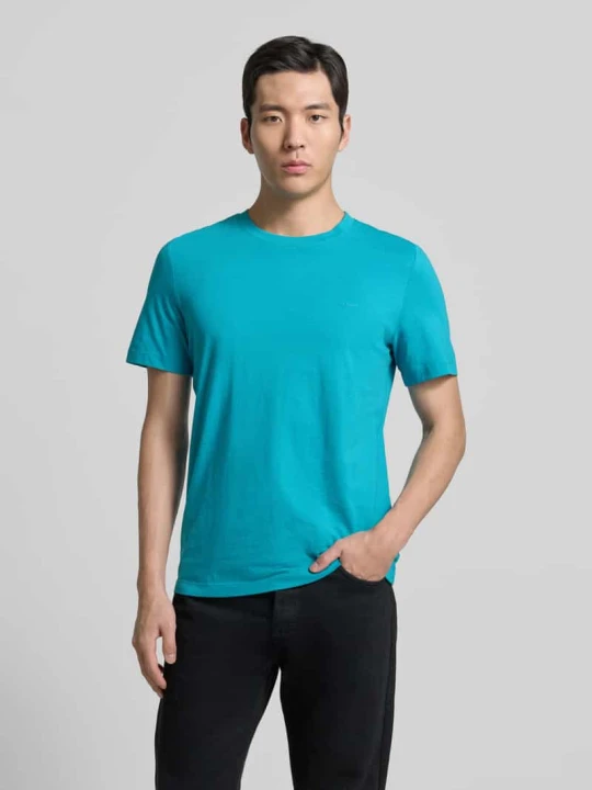 Zdjęcie produktu Krój regular fit t-shirt z czystej bawełny s.Oliver Turkusowy