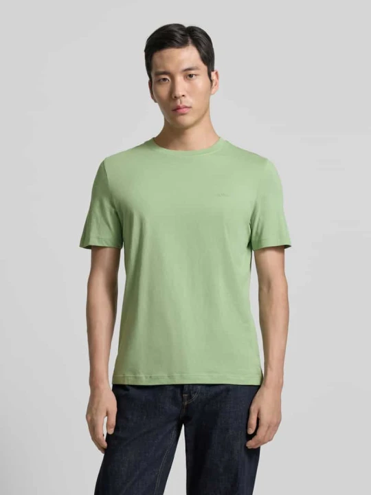 Zdjęcie produktu Krój regular fit t-shirt z czystej bawełny s.Oliver Zielony