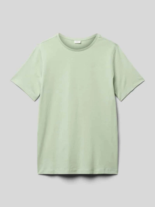 Zdjęcie produktu T-shirt o kroju regular fit z czystej bawełny s.Oliver Trzcinowy
