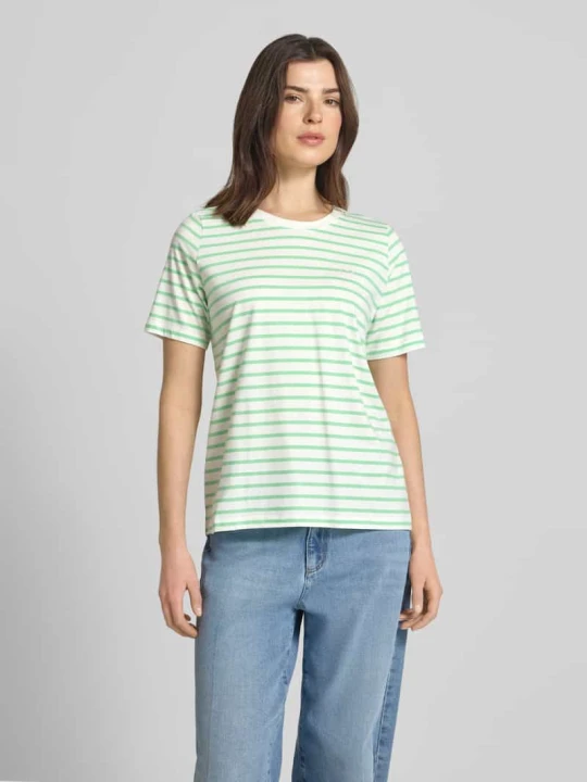 Zdjęcie produktu t-shirt o kroju regular fit z czystej bawełny s.Oliver Jasnozielony